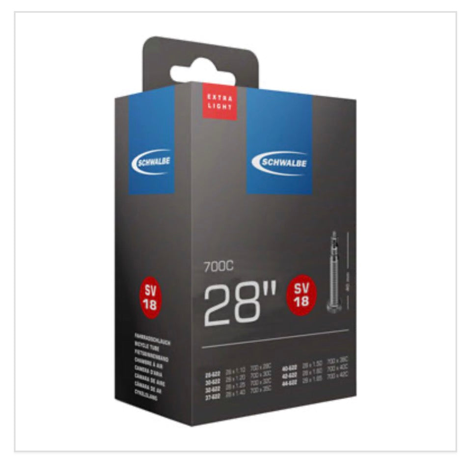 Schwalbe Extra Light Tube SV18 - 700 x 28 - 42mm, 40mm Presta Valve