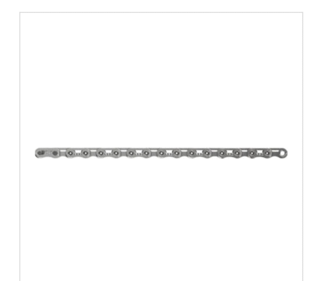SRAM RED Flattop Chain - 12/13-Speed, 126 Links, Flattop, PowerLock, Silver, E1