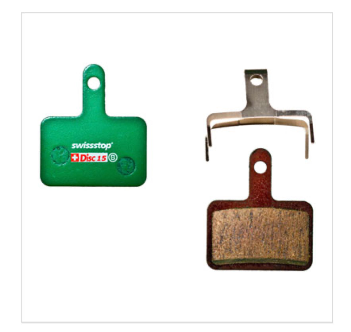 SwissStop Disc C Disc Brake Pad Set - Disc 15, For ShimanoDeore/Alivio/Acera 2-Piston Calipers