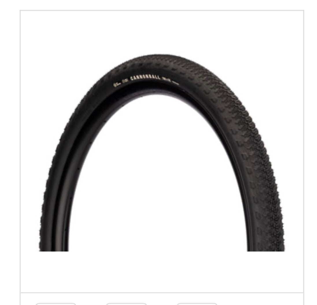 Teravail Cannonball Tire - 700 x 55, Tubeless, Folding, Black, Durable, Fast Compound (735 grams)