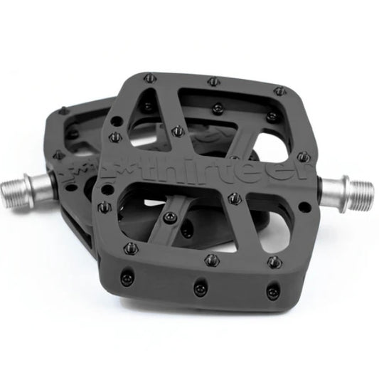 e*thirteen Base Pedals ~399 g Pair, 100 × 110 mm Composite Flat Pedals