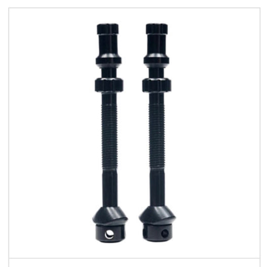 Stan's Tubeless Universal+ Valve Stems - Alloy, Tall, 35mm, Black, Pair