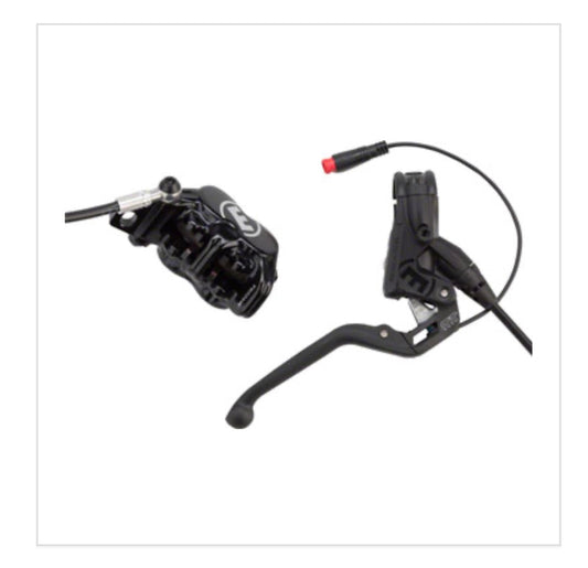 Magura MT5e eBike Disc Brake and Lever - Front or Rear, Hydraulic, Post Mount, Black 399g