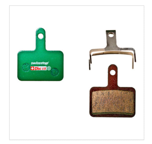 SwissStop Disc C Disc Brake Pad Set - Disc 15, For ShimanoDeore/Alivio/Acera 2-Piston Calipers