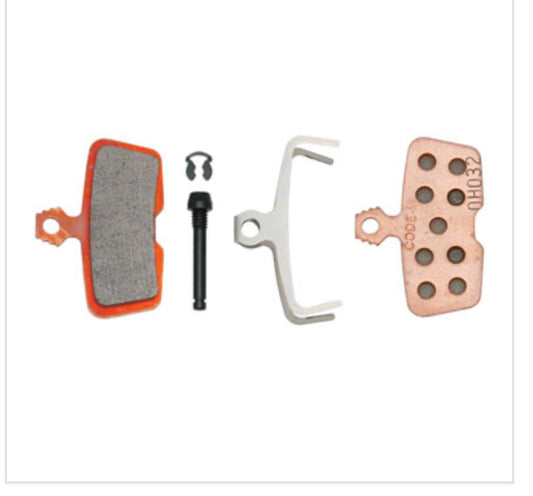SRAM Disc Brake Pads - Sintered Compound, Steel Backed, Powerful, For Code/Code R/Code RSC/Guide RE