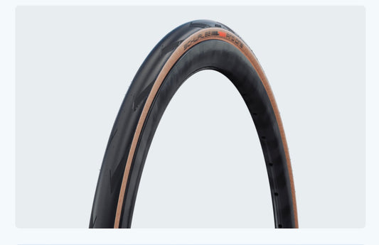 Schwalbe Pro One 700 x 25 (245 g) Clincher Tire for Tube |  Folding | Super Race, V-Guard | ADDIX Race | Transparent Sidewall