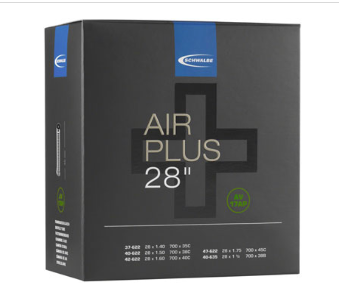 Schwalbe Air Plus Tube - 700 x 35 - 47, Schrader Valve (272 g)